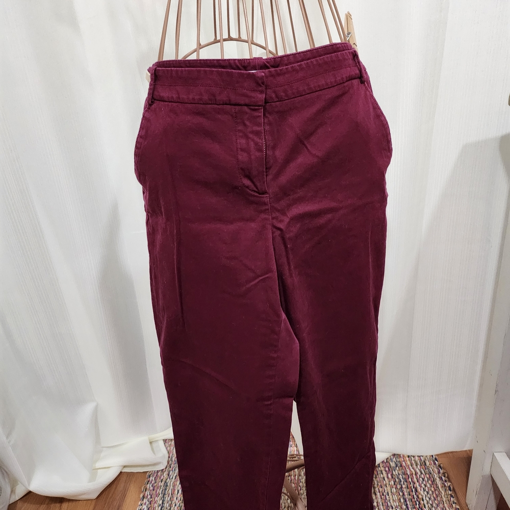 New York & Company Burgundy Corduroy Pants